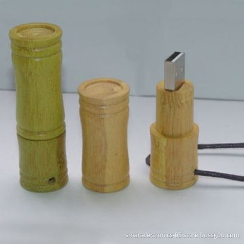 Wooden USB Flash Drive, High Reading and Writing Speed, Free Logo Engraving/Printing, Package